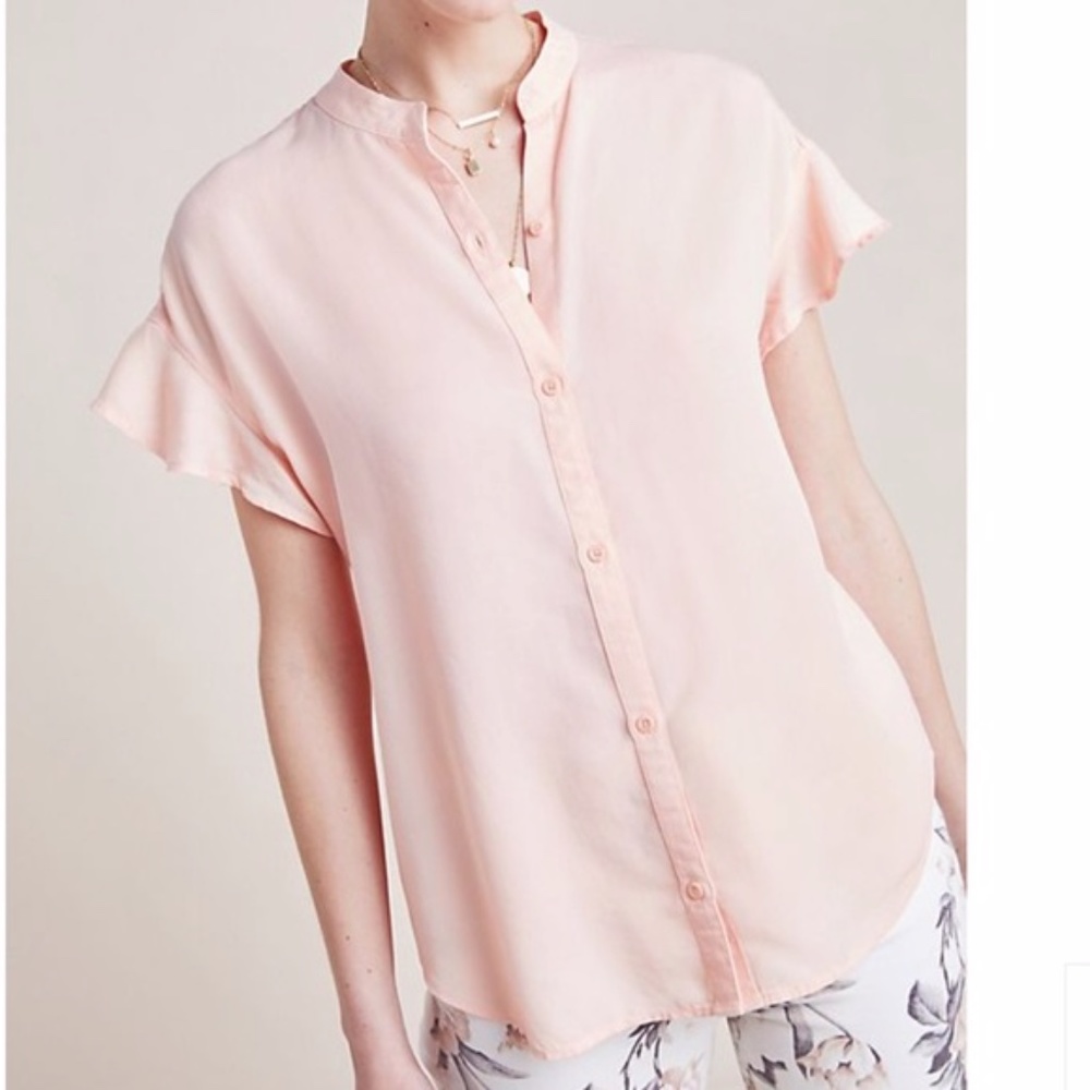 Anthro Cloth & Stone Calder Button Down Top - Picture 3 of 8